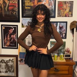 sun and moon brown long sleeve